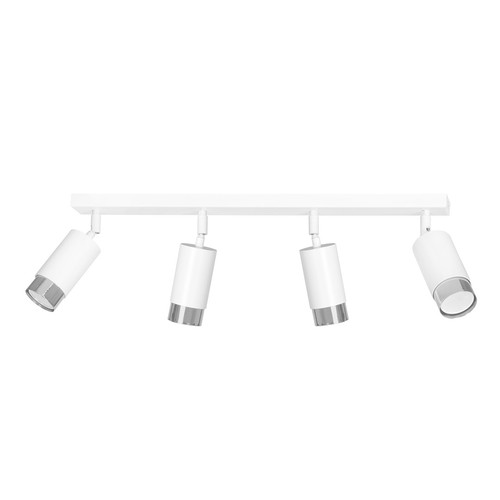 Hiro 4 Hvid/Krom loftslampe - GU10, 230V, uden lyskilde
