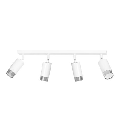 Hiro 4 Hvid/Krom loftslampe - GU10, 230V, uden lyskilde