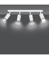 Hiro 4 Hvid/Krom loftslampe - GU10, 230V, uden lyskilde