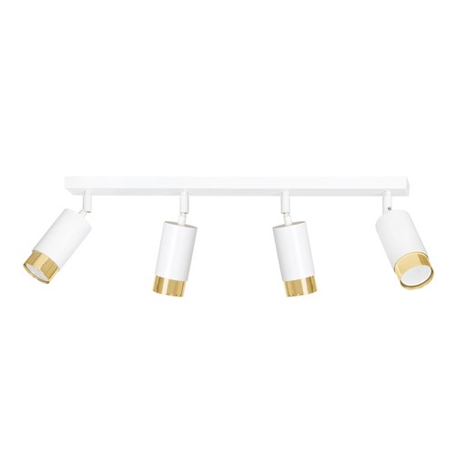 Hiro 4 Hvid/Guld loftslampe - GU10, 230V, uden lyskilde