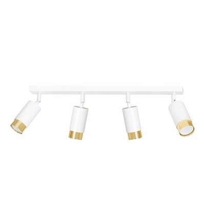 Hiro 4 Hvid/Guld loftslampe - GU10, 230V, uden lyskilde