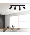 Hiro 4 Sort/Krom loftslampe - GU10, 230V, uden lyskilde