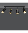 Hiro 4 Sort/Guld loftslampe - GU10, 230V, uden lyskilde