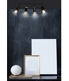 Hiro 4 Sort/Guld loftslampe - GU10, 230V, uden lyskilde