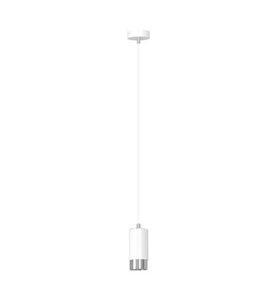 Fumiko 1 Hvid/Krom pendellampe - GU10, 230V, uden lyskilde