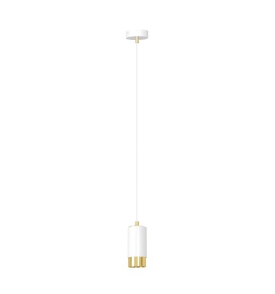 Fumiko 1 Hvid/Guld pendellampe - GU10, 230V, uden lyskilde