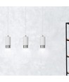 Fumiko 3 Hvid/Krom pendellampe - GU10, 230V, uden lyskilde