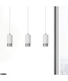 Fumiko 3 Hvid/Krom pendellampe - GU10, 230V, uden lyskilde