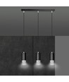 Fumiko 3 Sort/Krom pendellampe - GU10, 230V, uden lyskilde