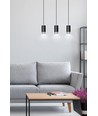 Fumiko 3 Sort/Krom pendellampe - GU10, 230V, uden lyskilde
