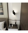 Spiner Sort væglampe - G9, 230V, uden lyskilde