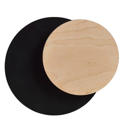 Circle 1A Sort væglampe - G9, 230V, uden lyskilde