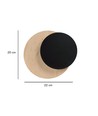 Circle 1B Sort væglampe - G9, 230V, uden lyskilde