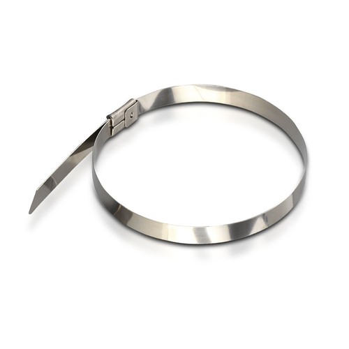 Rustfrit Kabelbinder, 100 stk - Bredde 4,6 mm 35 cm længde