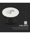 3W Ø7,5cm rund LED indbygningsspot til trapper - 270lm, 4000K, hvid, hul: Ø6,2 cm