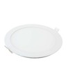 12W Ø17cm LED indbygningspanel - 6400K, Hul: Ø15,5 cm, Mål: Ø17 cm, hvid kant, flicker free