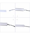 10m AnyCut Neon Flex 10x10 Varm hvid LED strip - 10W/m, 24V, Ingen klippeafstand