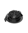 LEDlife Dim2Warm+CCT RA96 sort indbygningsspot - Hul: Ø6,8 cm, Mål: Ø8,3 cm, 7W, hvid kant, dæmpbar, 230V