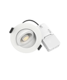 LEDlife Dim2Warm+CCT 7W, hvid indbygningsspot - Hul: Ø6,8 cm, Mål: Ø8,3 cm, RA96, hvid kant, dæmpbar, 230V