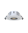 LEDlife Dim2Warm+CCT 7W hvid indbygningsspot - Roterbar, Hul: Ø6,8 cm, Mål: Ø8,3 cm, RA96, hvid kant, dæmpbar, 230V
