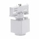 SPS2 Adapter Slim - 3-faset, med stikdåse, hvid, Spectrum.