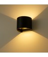 6W Væglampe, Hue kompatibel - IP65, Rund, RGB+CCT, Zigbee, sort, op/ned, justerbar, inde / ude, inkl. lyskilde