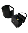 6W Væglampe, Hue kompatibel - IP65, Rund, RGB+CCT, Zigbee, sort, op/ned, justerbar, inde / ude, inkl. lyskilde