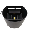 6W Væglampe, Hue kompatibel - IP65, Rund, RGB+CCT, Zigbee, sort, op/ned, justerbar, inde / ude, inkl. lyskilde