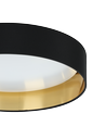 EGLO Maserlo LED Loftlampe Ø38 24W i Sort/Guld