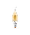 C35 LED-pære 6W E14 - kultråd, flamme, ravfarvet, ekstra varm hvid, 230V, 680 lm