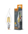 C35 LED-pære 6W E14 - kultråd flamme neutral hvid, 230V, 806lm