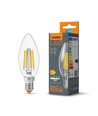 C35 LED-pære 6W E14 - kultråd, neutral hvid, 230V, 806lm