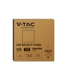 V-Tac 60x60 PHILIPS driver LED panel - 40W, 120lm/W, 5 års garanti, hvid kant