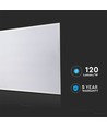 V-Tac 60x60 PHILIPS driver LED panel - 40W, 120lm/W, 5 års garanti, hvid kant
