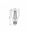 A60 LED-pære 10W E27 - kultråddesign, ravfarvet, ekstra varm hvid, 230V, 1050lm