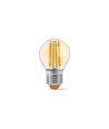 G45 LED-pære 6W E27 - kulrød, ravfarvet, ekstra varm hvid, 230V, 680lm, forbrug 6W
