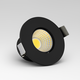 LEDlife Focu38 møbelspot indbygning RA92 - Hul: Ø3,5 cm, Mål: Ø3,8 cm, Sort, 2W, 12V DC