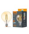 G95 LED-pære 7W E27 - kultråd, dæmpbar, ravfarvet, ekstra varm hvid, 230V, 700lm, forbrug 7W
