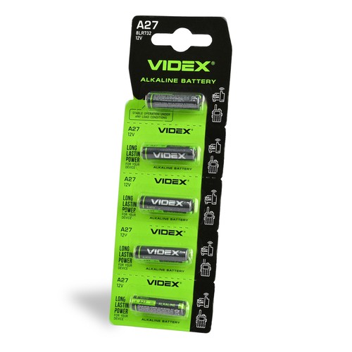 5 stk. A27 alkaline batteri
