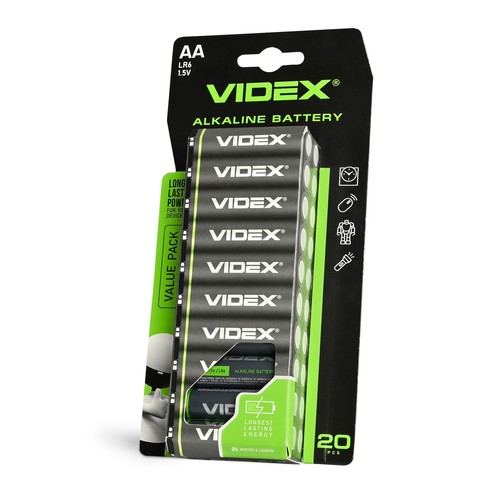 20 stk. LR6/AA - Alkaline batteri