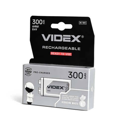 6Hr61 batteri - Ni-MH, genopladningsbart, 300mAh