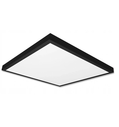 60x60 LED panel, 40W - Højde:38mm, 80lm/W, indbygget i sort ramme