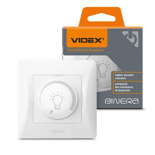 Led-dimmer 200W til europadåse - hvid