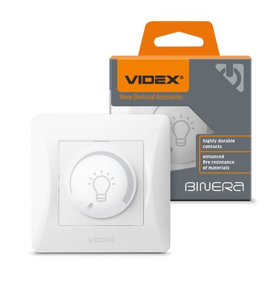 Led-dimmer 200W til europadåse - hvid