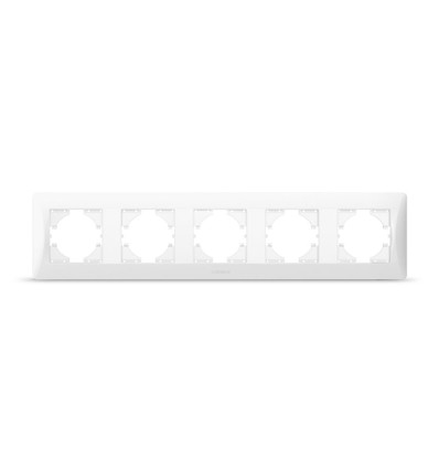 Ramme - 5-vejs horizontal hvid