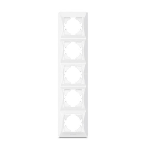 Ramme - 5 Modul, Lodret, Hvid
