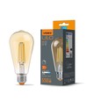 St64 LED-bulb 6W E27 - kultråd, dæmpbar, ravfarvet, ekstra varm hvid, 230V, 550lm, forbrug 6W