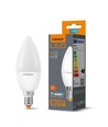 E14 7W LED kertepære - C37, 630lm, 3000K varm hvid, erstatter 50W