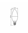 E14 7W LED kertepære - C37, 630lm, 3000K varm hvid, erstatter 50W