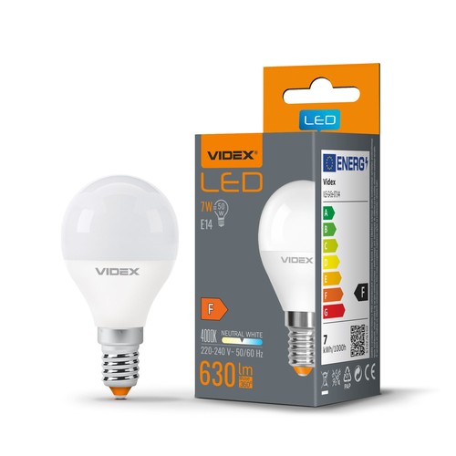 G45 LED-pære 7W E14 - neutral hvid, 230V, 630lm